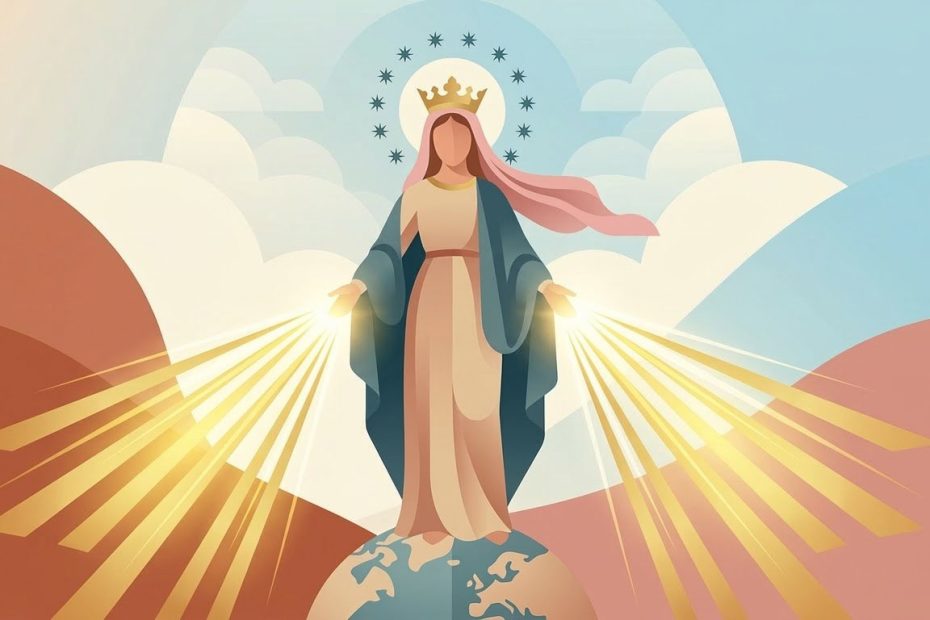 Consécration à l'Immaculée Conception - Illustration prière catholique